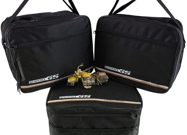 made4bikers Promotion-Bag: KomplettSet Innentaschen TopCase UND Koffer passend für BMW R1200GS-LC R1