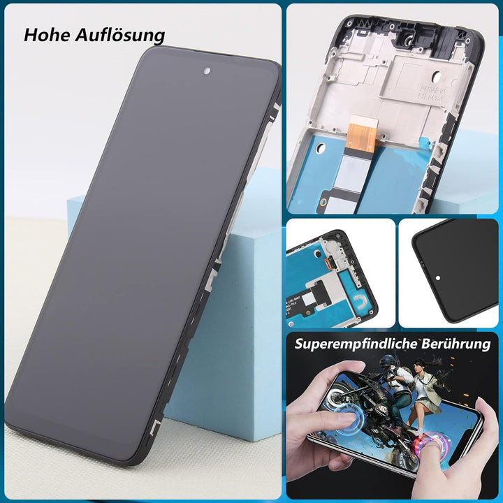 RongZy Kompatibel mit Motorola Moto G22 XT2231-2 Ersatz Bildschirm LCD Display und Touchscreen-Digit