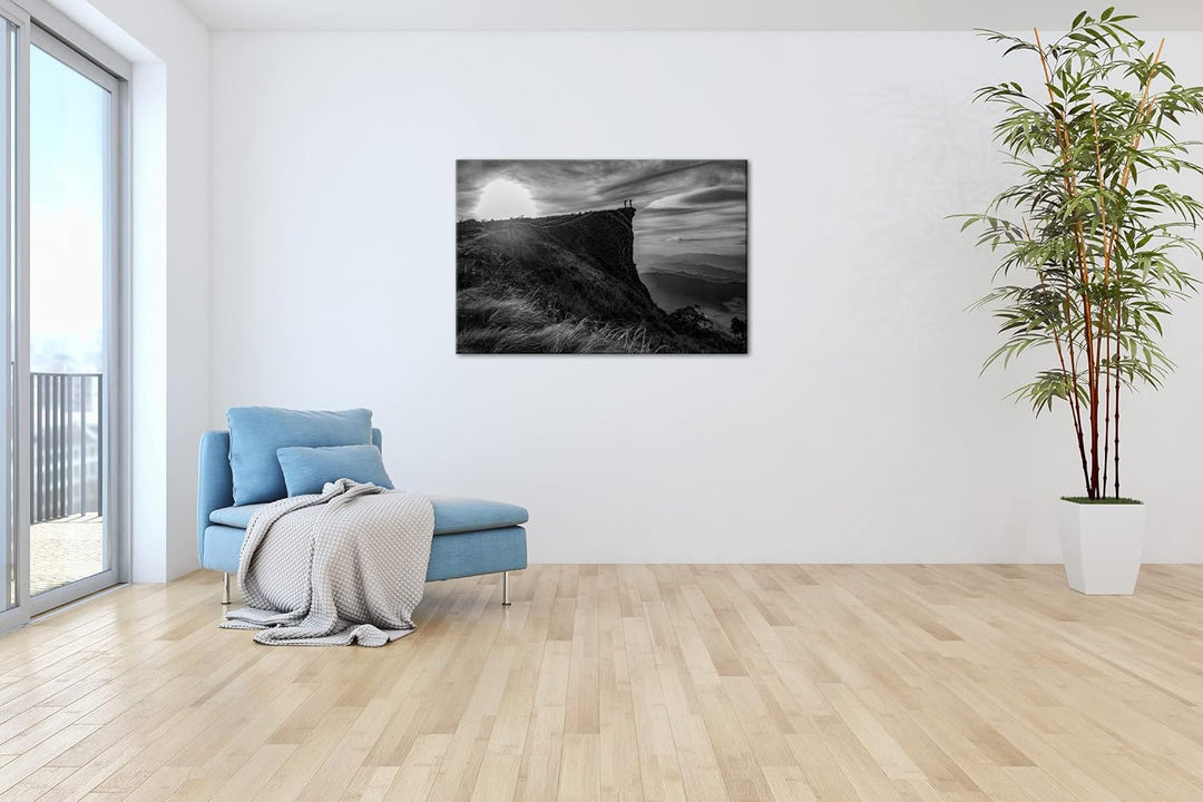 deyoli abenteuerliche Wanderung in der Landschaft Thailands Format: 80x60 als Leinwand, Effekt: Schw
