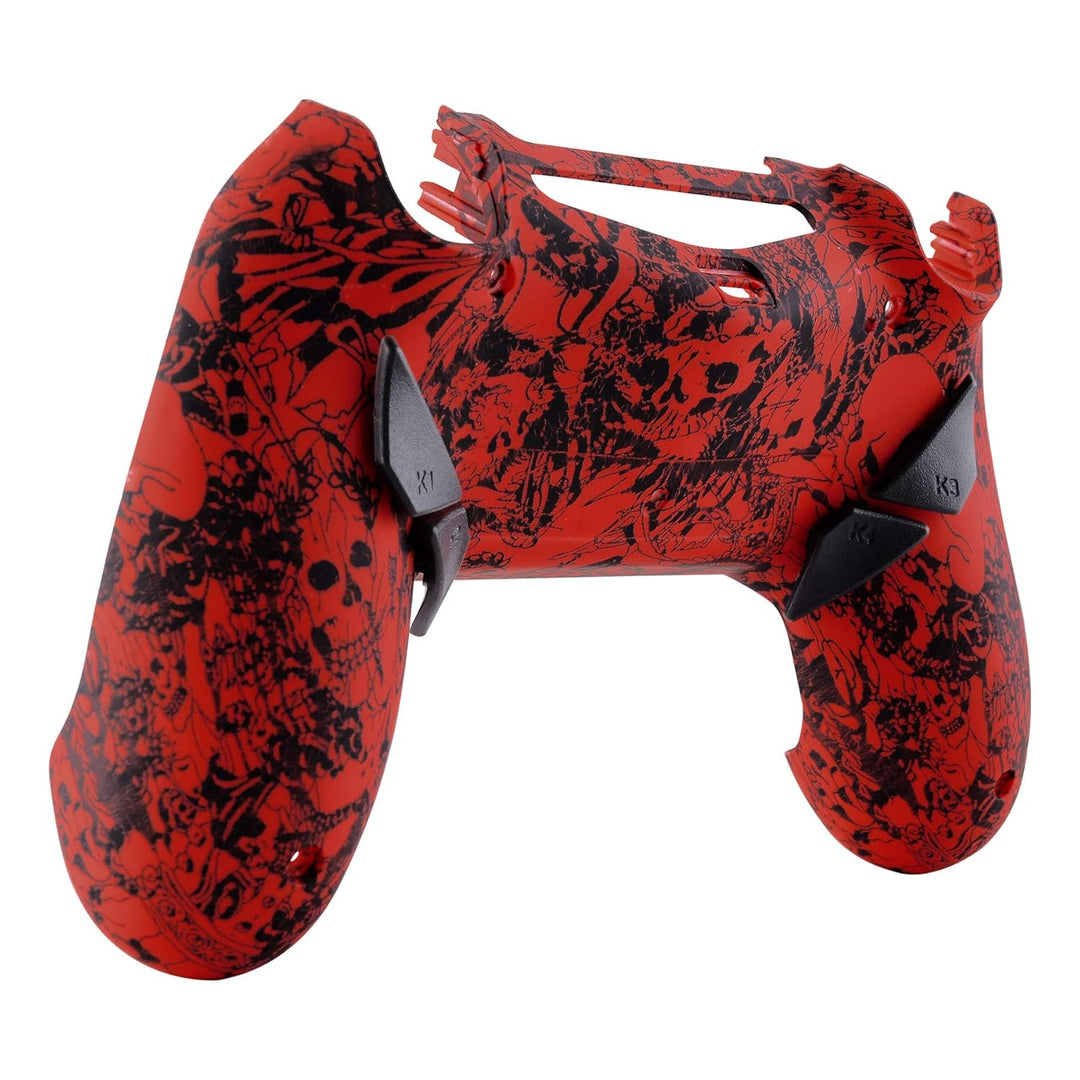 eXtremeRate Programmierbar Dawn Remap Kit für ps4 Controller, Rückseite Hülle Gehäuse Case&Upgrade-B