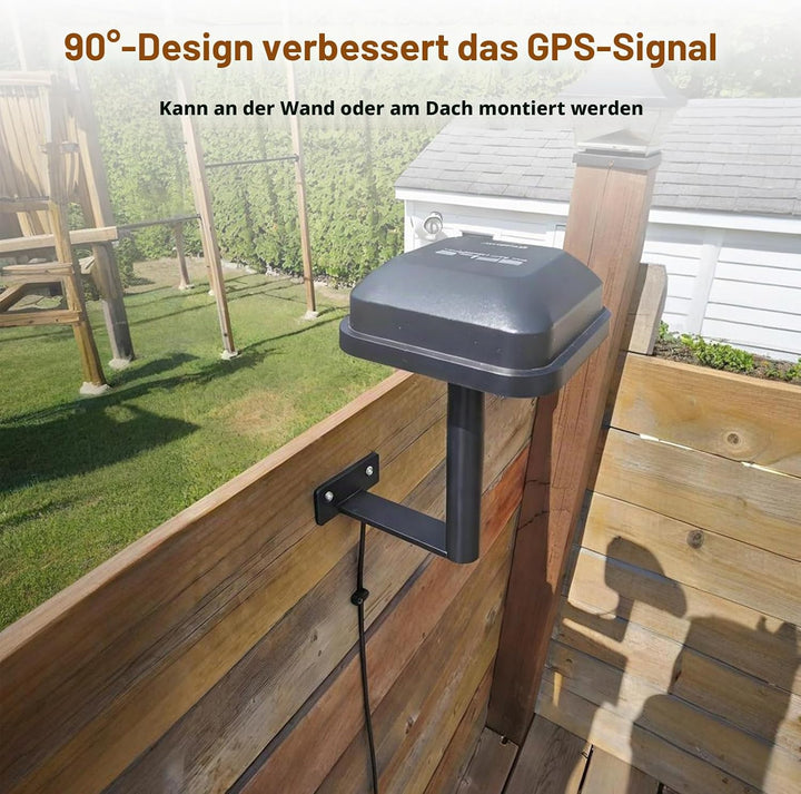Wandhalterung kompatibel mit Segway Navimow GPS, 90° Edelstähle Winkelhalterung für Navimow i105E &amp;
