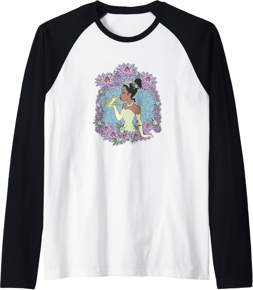 Disney Princess And The Frog Tiana Floral Frame Portrait Raglan