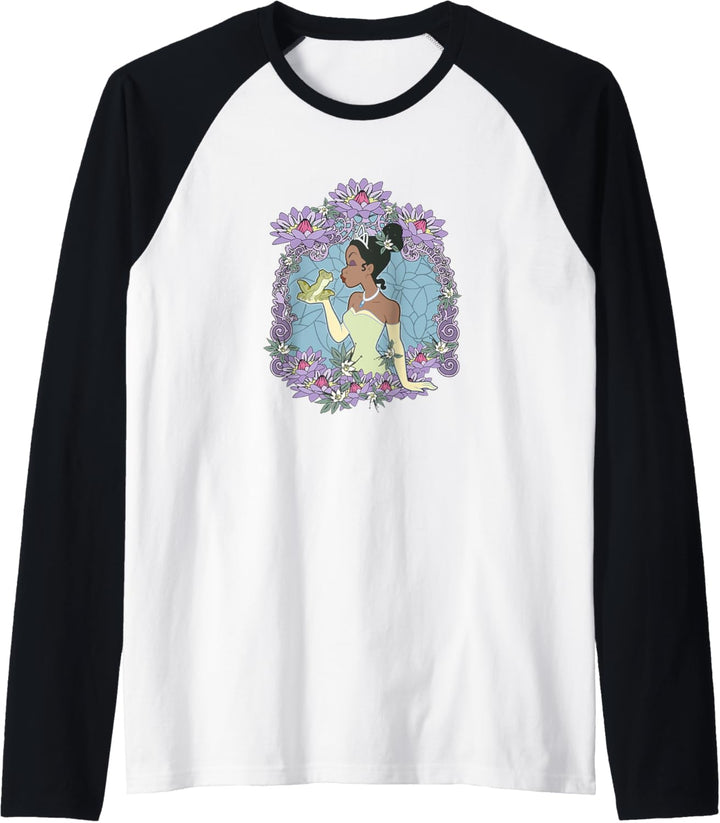 Disney Princess And The Frog Tiana Floral Frame Portrait Raglan