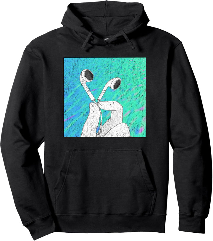 Beunruhigter Vintage-Look Grunge Vaporwave Seapunk Pullover Hoodie