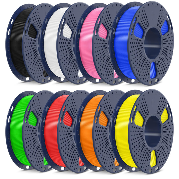 SUNLU 250g*8 PLA Filament Schnell Drucken 1.75 mm, Bündel 3D Drucker Filament, Massgenauigkeit +/- 0