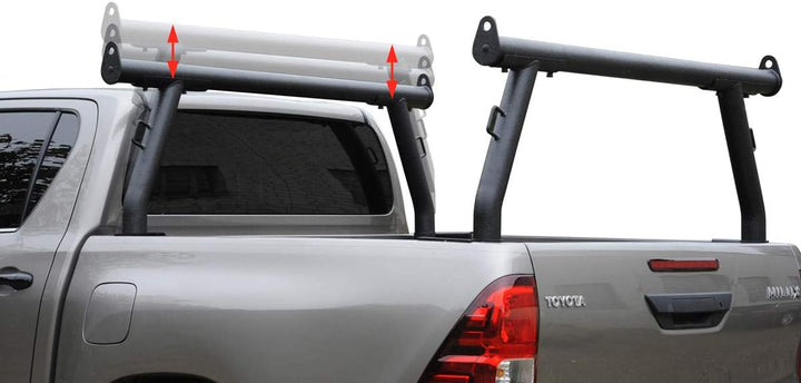 1 Stück Schwarzer Ladder Rack Gepäckträger Trägersystem Zuladung Dachträger universell Pickup Kanu B