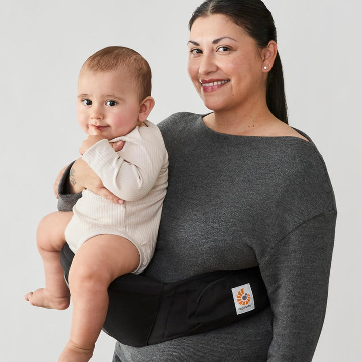 Ergobaby Lift Hip Seat Babytrage mit Babyhüftsitz für Babys und Kleinkinder ab 6 Monaten (7,7 kg - 2