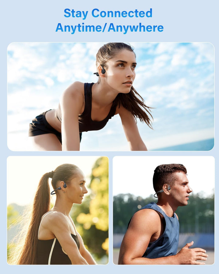 Sehawei Knochenschall Kopfhörer Bluetooth,2025 Upgrade Kopfhörer Kabellos 5.4 Bone Conduction Headph