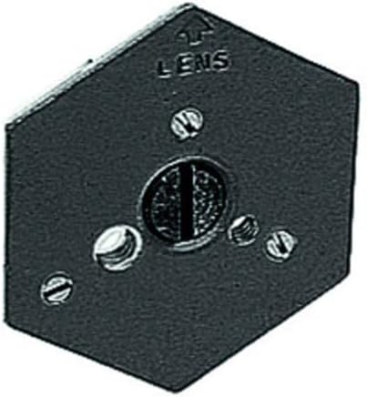 Manfrotto 130-38 Sechskant-Schnellwechselplatte mit 3/8-Zoll-Gewinde und Unterputzschraube