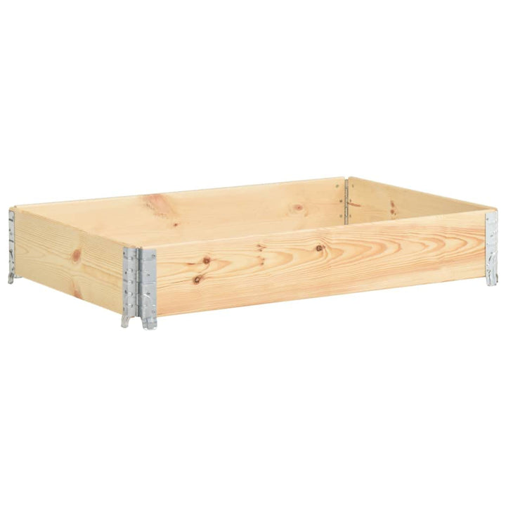 vidaXL Kiefernholz Massiv Palettenrahmen Aufsatzrahmen Hochbeet Gartenbeet Pflanzbeet Europalette Ho