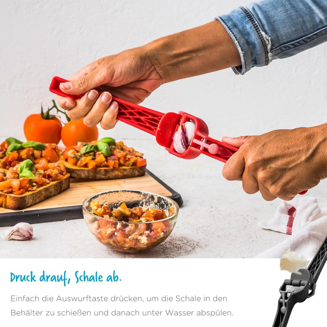 Dreamfarm GARJECT LITE Knoblauchpresse Kunststoff | Presst ungeschälten Knoblauch und ist selbstrein