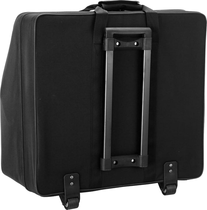 Alpenklang 120-Bass Akkordeon Koffer/Trolley (Akkordeontrolley, Holzkern, weiche Plüsch-Polsterung,
