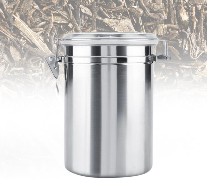 TOPBATHY Edelstahl Versiegelte Dosen 1062Ml Luftdicht Vorratsbehälter Für Kaffee Bohnen Snacks Tee K