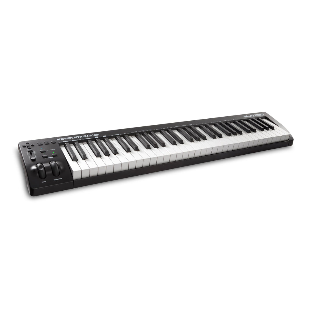 M-Audio Keystation 61 MKIII - Kompakter 61-Tasten MIDI Keyboard Controller mit zuweisbaren Reglern,