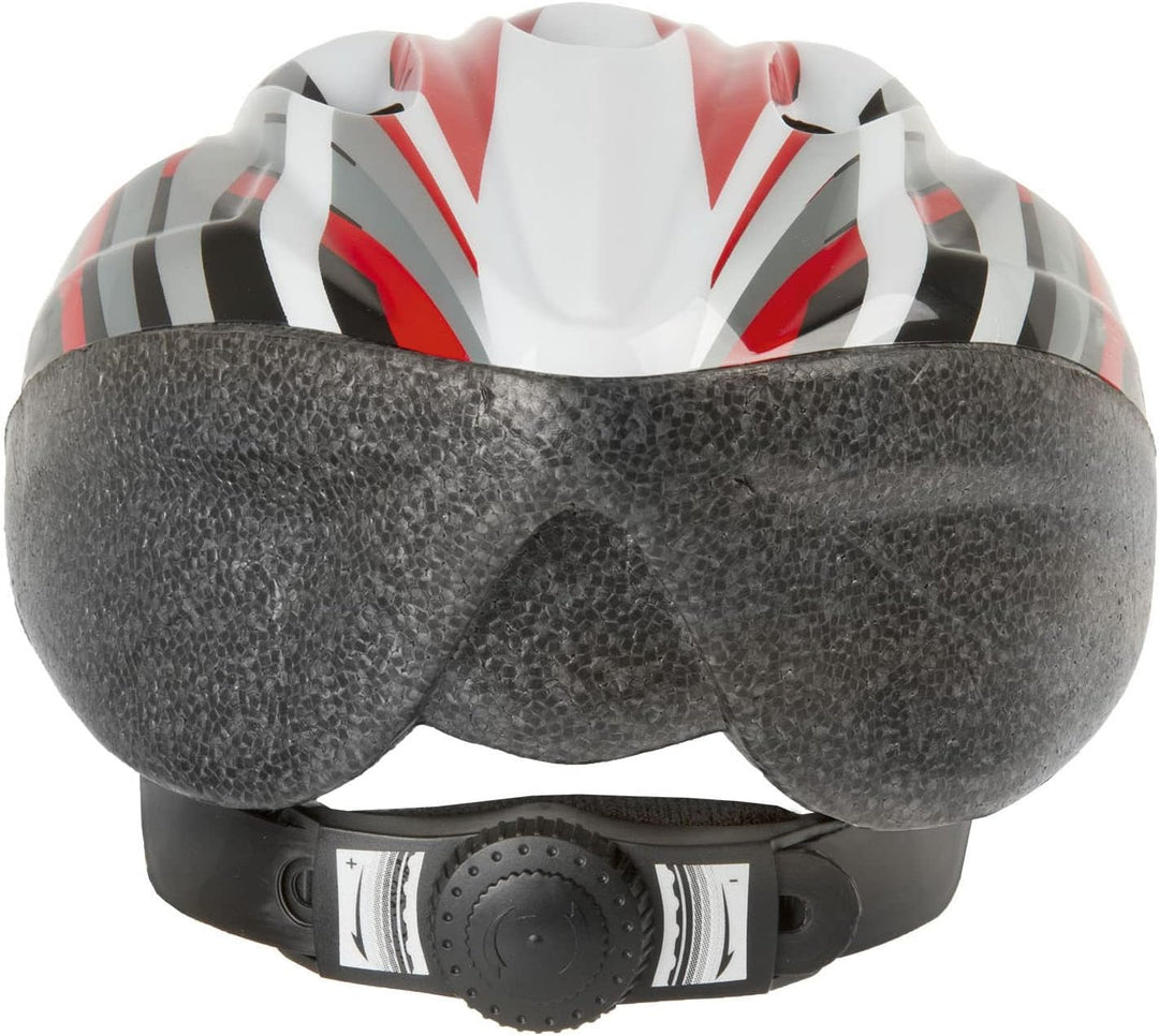 M-Wave Fahrradhelm M, 53-57 cm Rot/Schwarz/Weiss/Silber, M, 53-57 cm Rot/Schwarz/Weiss/Silber