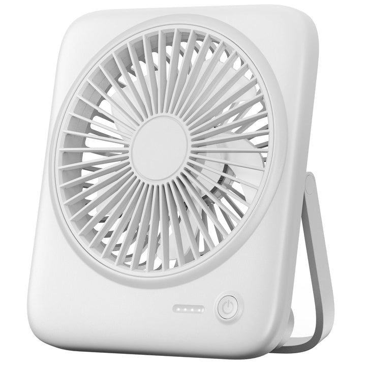 Otlonpe Tischventilator Leise, 4000mAh Akku Tisch Ventilator Tragbar, 4-Speed Tischventilatoren Klei