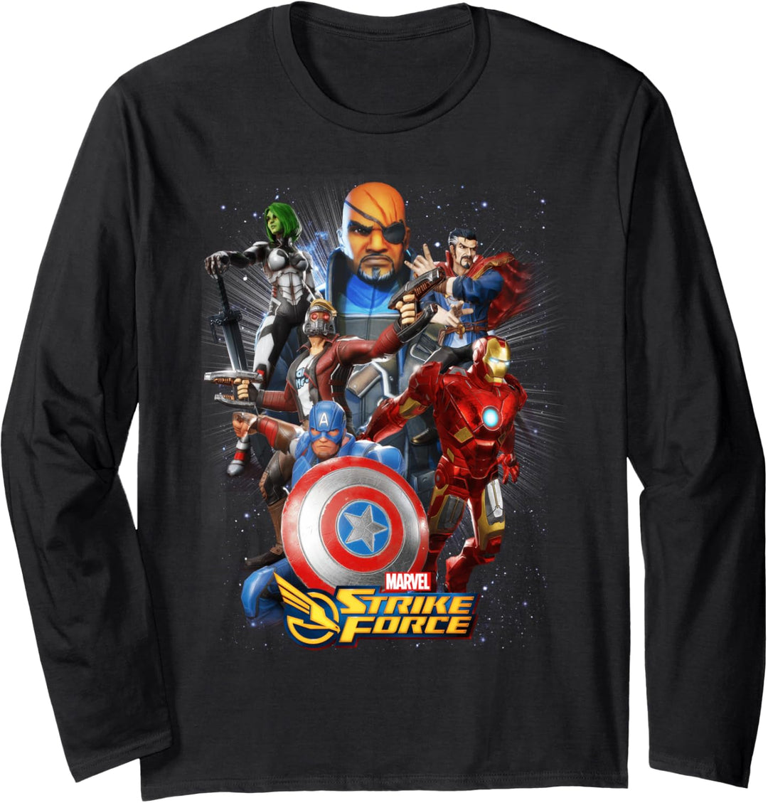 Marvel Strike Force Hero Team Up C-1 Langarmshirt