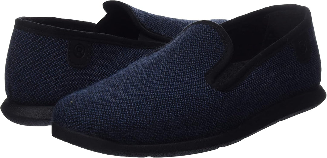 Rohde Herren Hausschuh Geschlossen Slipper Fermo 6985, Blau