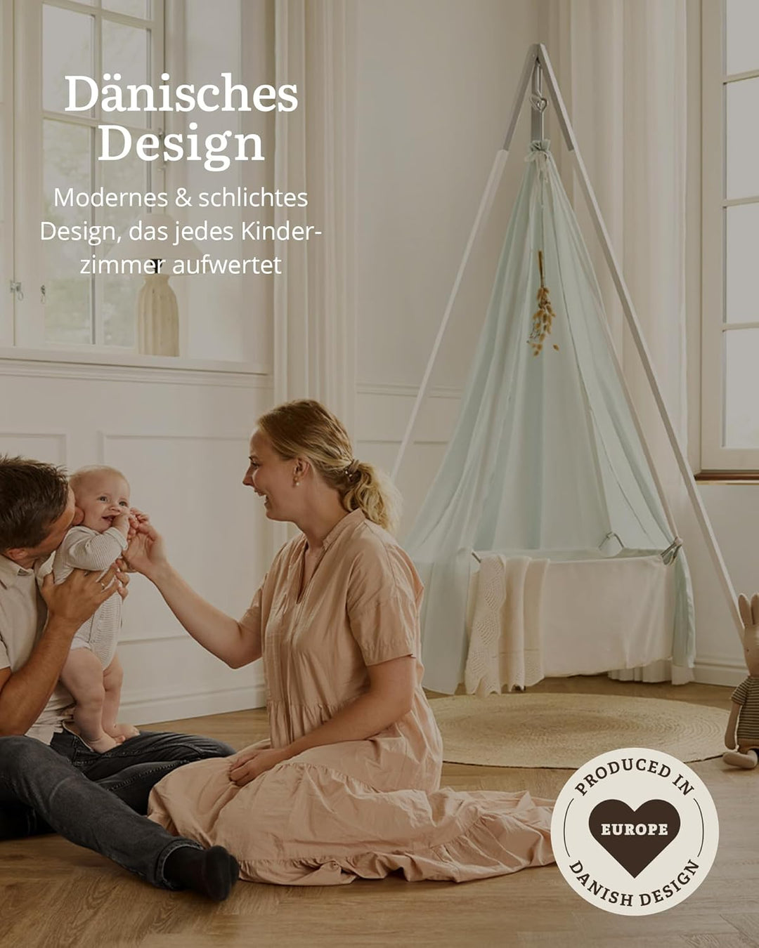 Leander Betthimmel für Leander Classic™ Wiege Weiss - Babybett Himmel fürs Babyzimmer - Schützender