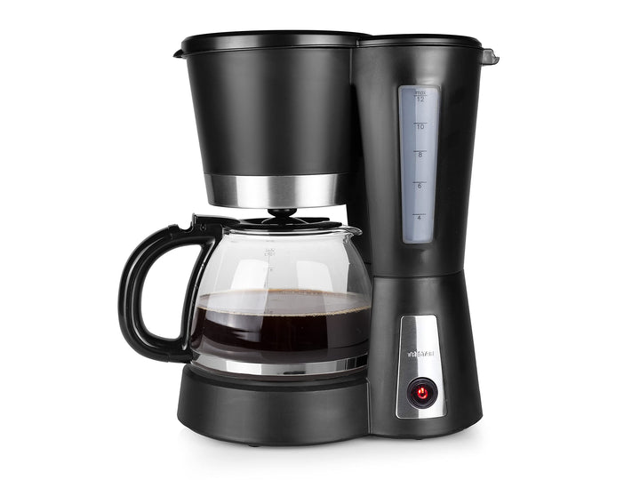 Tristar CM-1236 Kaffeeautomat – Fassungsvermögen: 1,2 l – Warmhaltefunktion, Schwarz 12 Tassen Glask