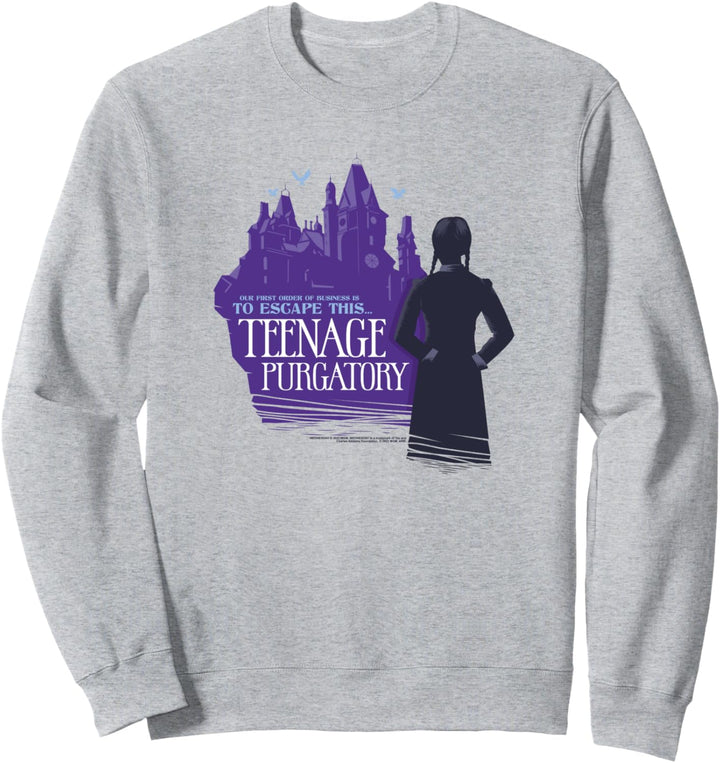 Wednesday Teenage Purgatory Escape Quote Sweatshirt