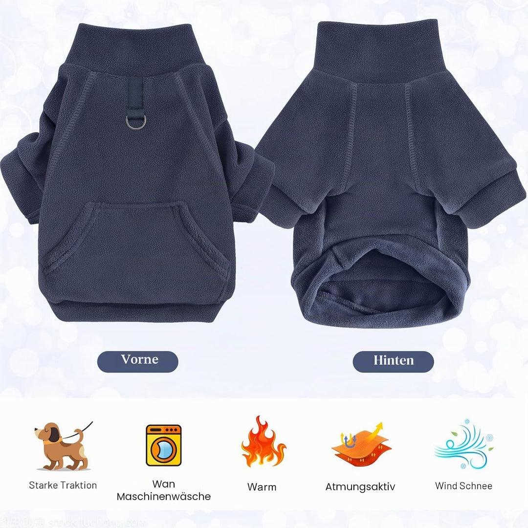 Mosukoirl Hundepullover Hund Hoodie Haustier Warme Mäntel Baumwolle Sweatshirts Hund Kleidung mit Ta