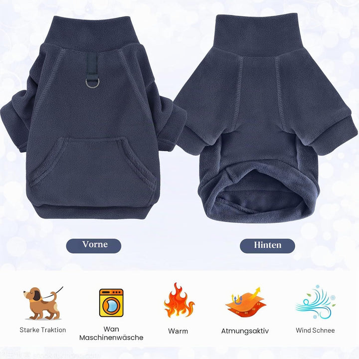 Mosukoirl Hundepullover Hund Hoodie Haustier Warme Mäntel Baumwolle Sweatshirts Hund Kleidung mit Ta