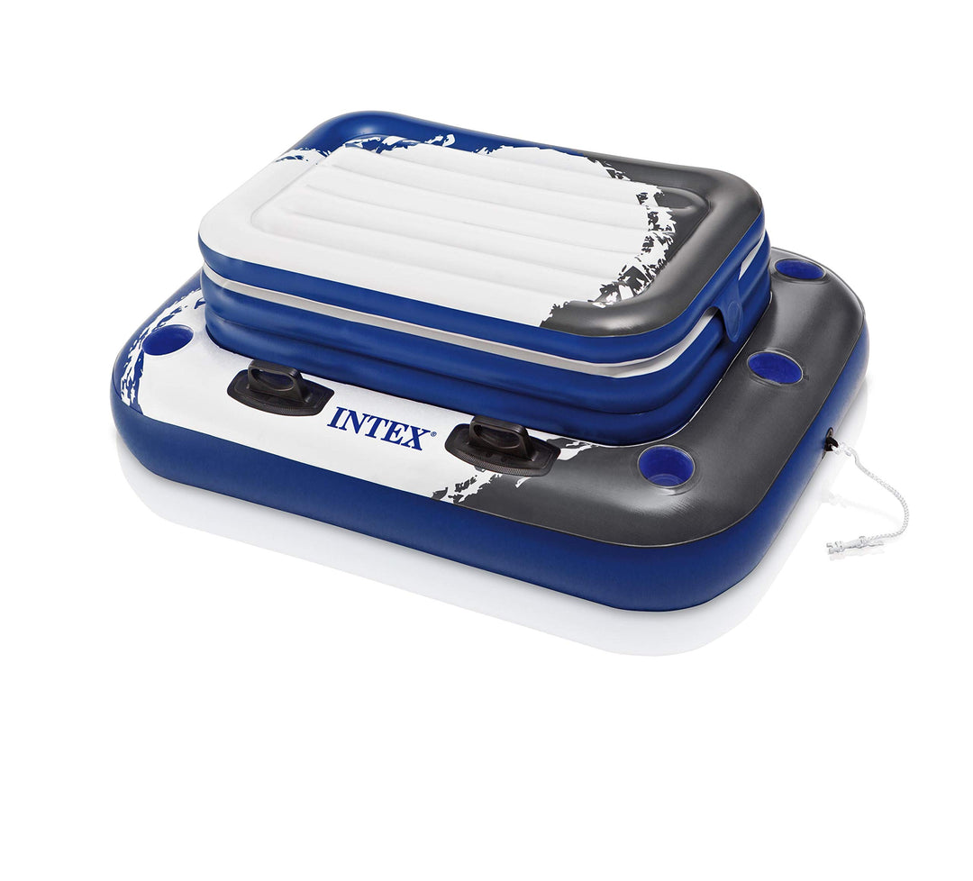 Intex Ab 14 Jahren Aufblasbarer Getränkekühler Mega Chill II 3P, Mehrfarbig, 122 X 97 cm