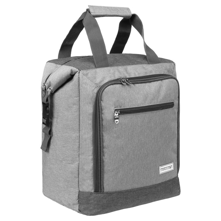anndora Kühltasche hellgrau - Modellwahl 26 Liter - hellgrau meliert, 26 Liter - hellgrau meliert