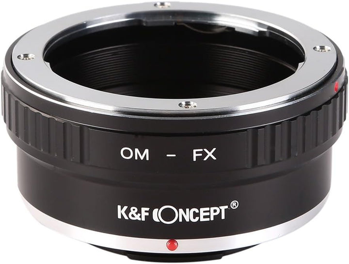 K&F Concept OM-FX Objektiv Adapterring,Adapter Fuji FX,Objektivadapter für Olympus OM Objektiv auf F