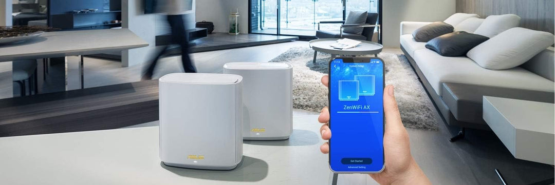 Asus Ai Mesh System ZenWiFi CT8 (2in1 Mesh Zugangspunkte-Set, AC3000 WiFi 5, 3x Gigabit LAN, App Ste