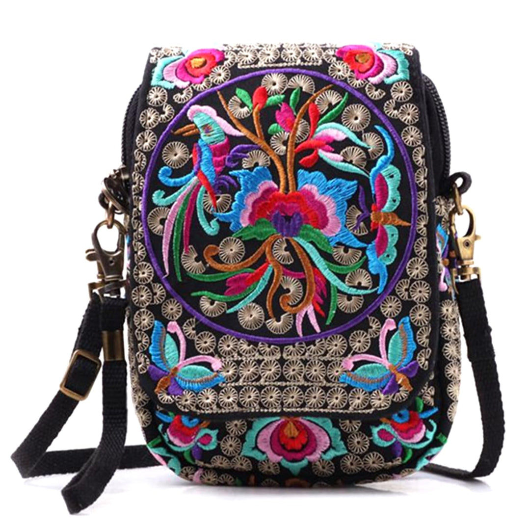Goodhan Vintage Handmade Women Mini Crossbody Bag Cellphone Pouch Small Handbag Coin Purse Stil 01: