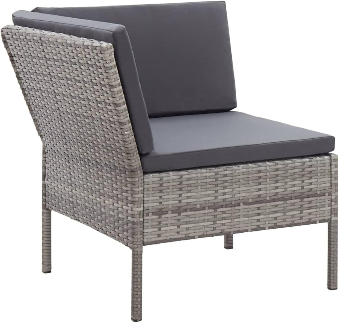 Festnight 3 Teilig Rattan Gartenmöbel Set Lounge Set balkonmobel klein Balkon balkonmobel Set Balkon