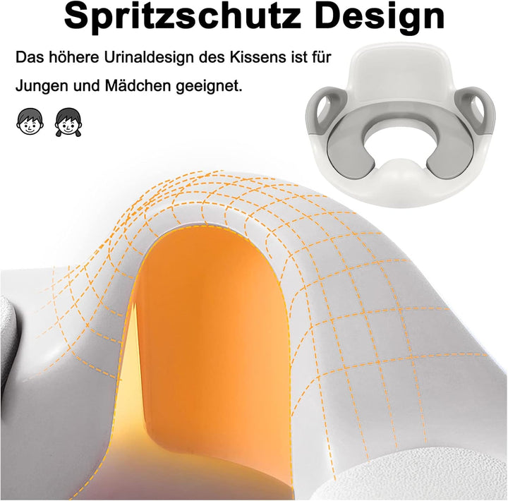 Kinder Toilettensitz Baby Sitz Töpfchentrainer WC Aufsatz Potty Training Toilettentrainer mit Anti-R