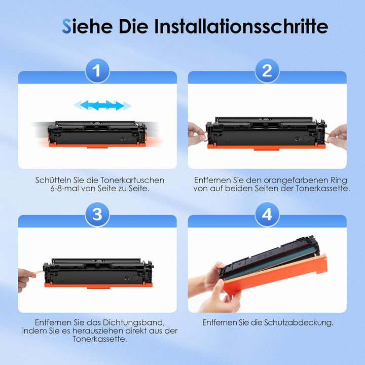 203X CF540X Schwarz Toner Kompatibel für HP 203X 203A CF540X CF540A für Color LaserJet Pro MFP M281f