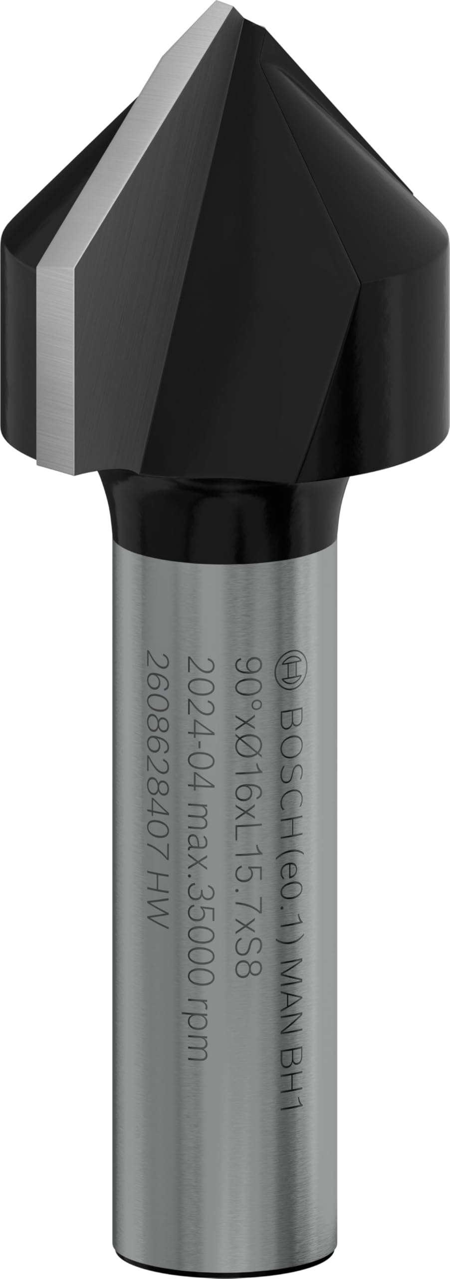 Bosch Accessories Bosch Professional Zubehör 2608 628 407 V-Nutfräser 8 mm, D1 16 mm, L 16 mm, G 45