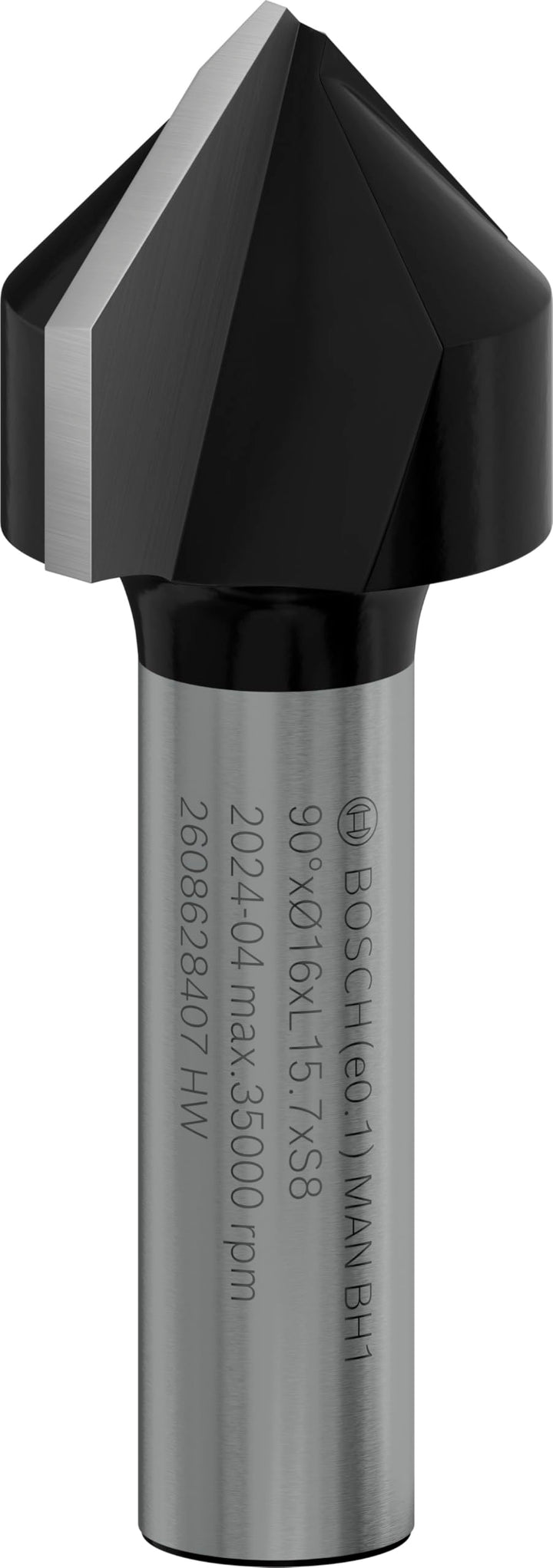 Bosch Accessories Bosch Professional Zubehör 2608 628 407 V-Nutfräser 8 mm, D1 16 mm, L 16 mm, G 45