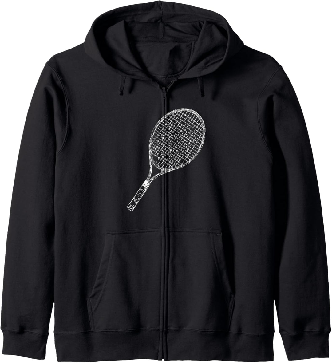 Tennisschläger Skizze Tennis Kapuzenjacke