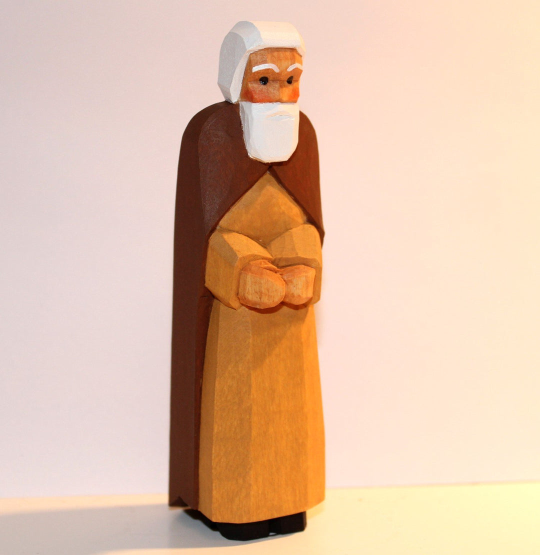 Krippenfiguren * Hirte braun im Baumwollbeutel * 1073