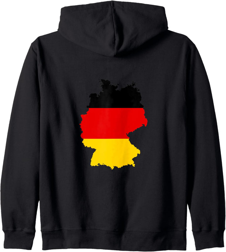 Deutschland Länderskizze auf Flagge Kapuzenjacke