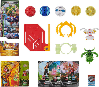 Bakugan 3.0 Battle Pack mit 5 Bällen, individuell zusammenstellbare Actionfiguren mit Charakterkarte