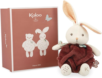 Kaloo - Plume - Kokon der Liebe Zimtfarbener Hase Ultra-Weicher Plüschhase 23 cm - Kleines Baby-Kusc