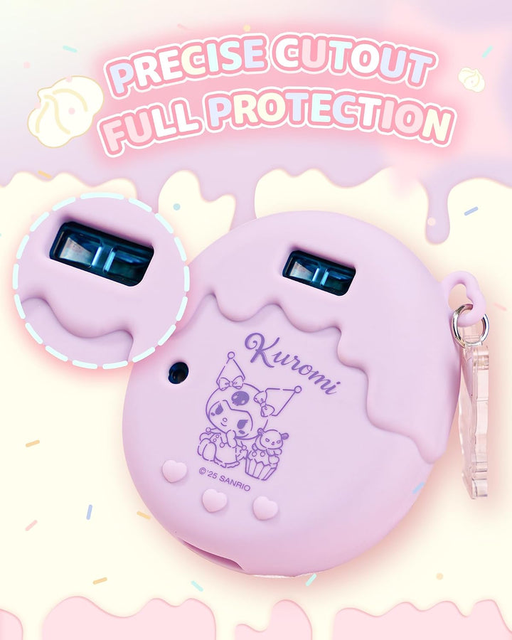 Kuitmor Sweetheart Chocolate Silikonhülle kompatibel mit Tamagotchi Uni, weiche Schutzhülle mit Cand