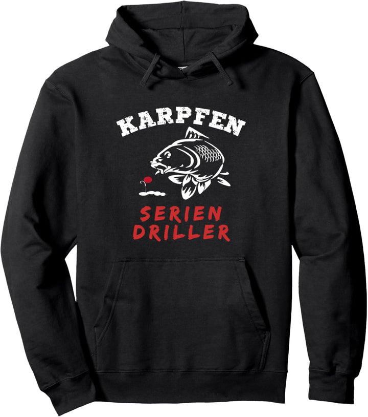 Karpfen Serien Driller Angler Fischer Catch Release Pullover Hoodie