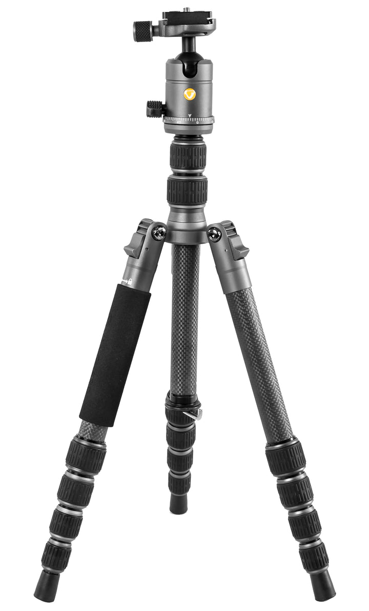 Vanguard VEO 3GO 235CB - Reisestativ aus Carbon, Silber - schwarz Tripod, Tripod