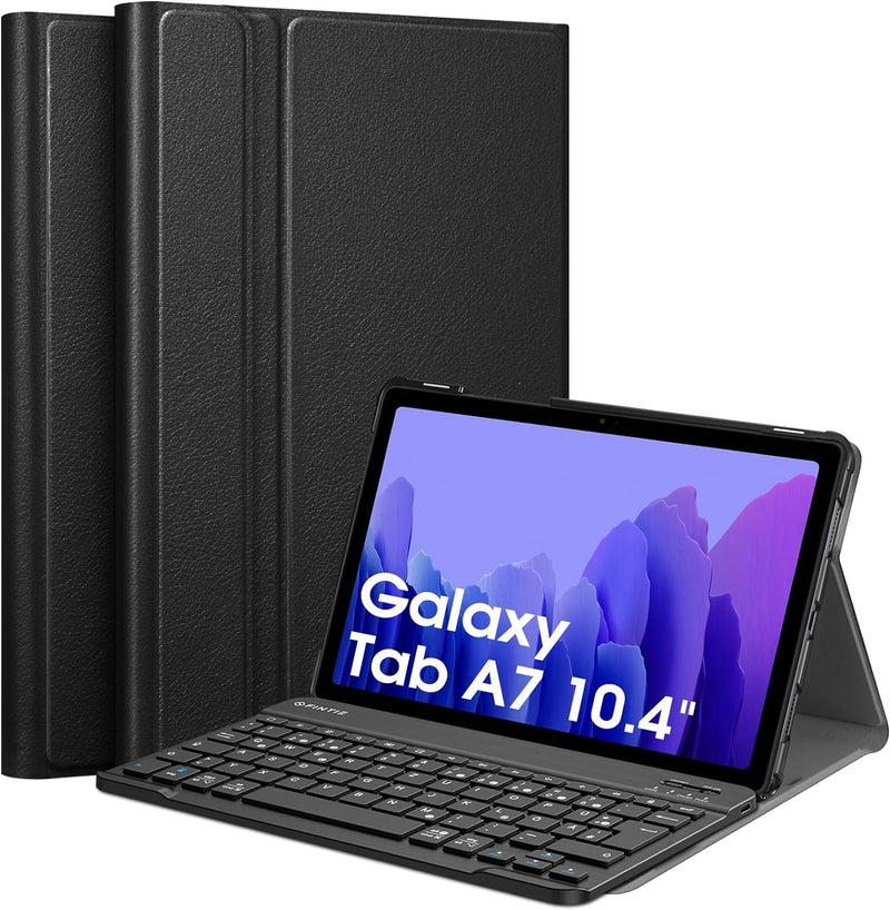 Fintie Tastatur Hülle für Samsung Galaxy Tab A7 10.4 Zoll 2022/2020, Keyboard case mit magnetisch Ab