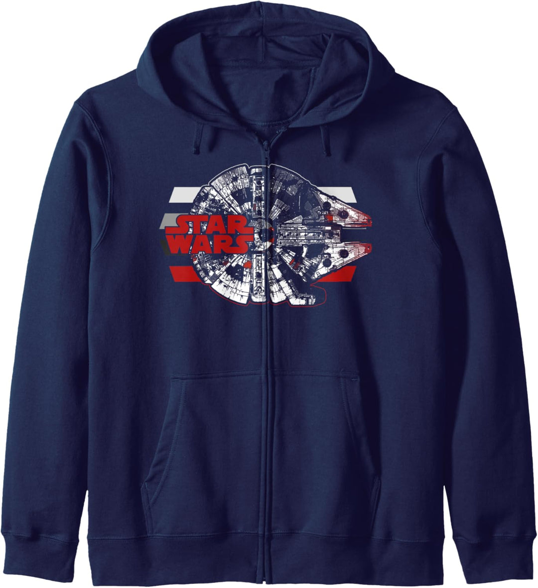 Star Wars Last Jedi Millennium Falcon Red & White Kapuzenjacke