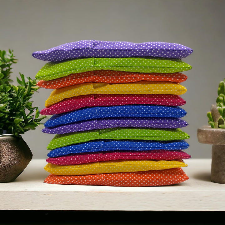 Augenkissen yoga "Pack 12 colors" (12 Füllung, 12 waschbare Bezüge) | Lavendel Samen und Reis | Yoga