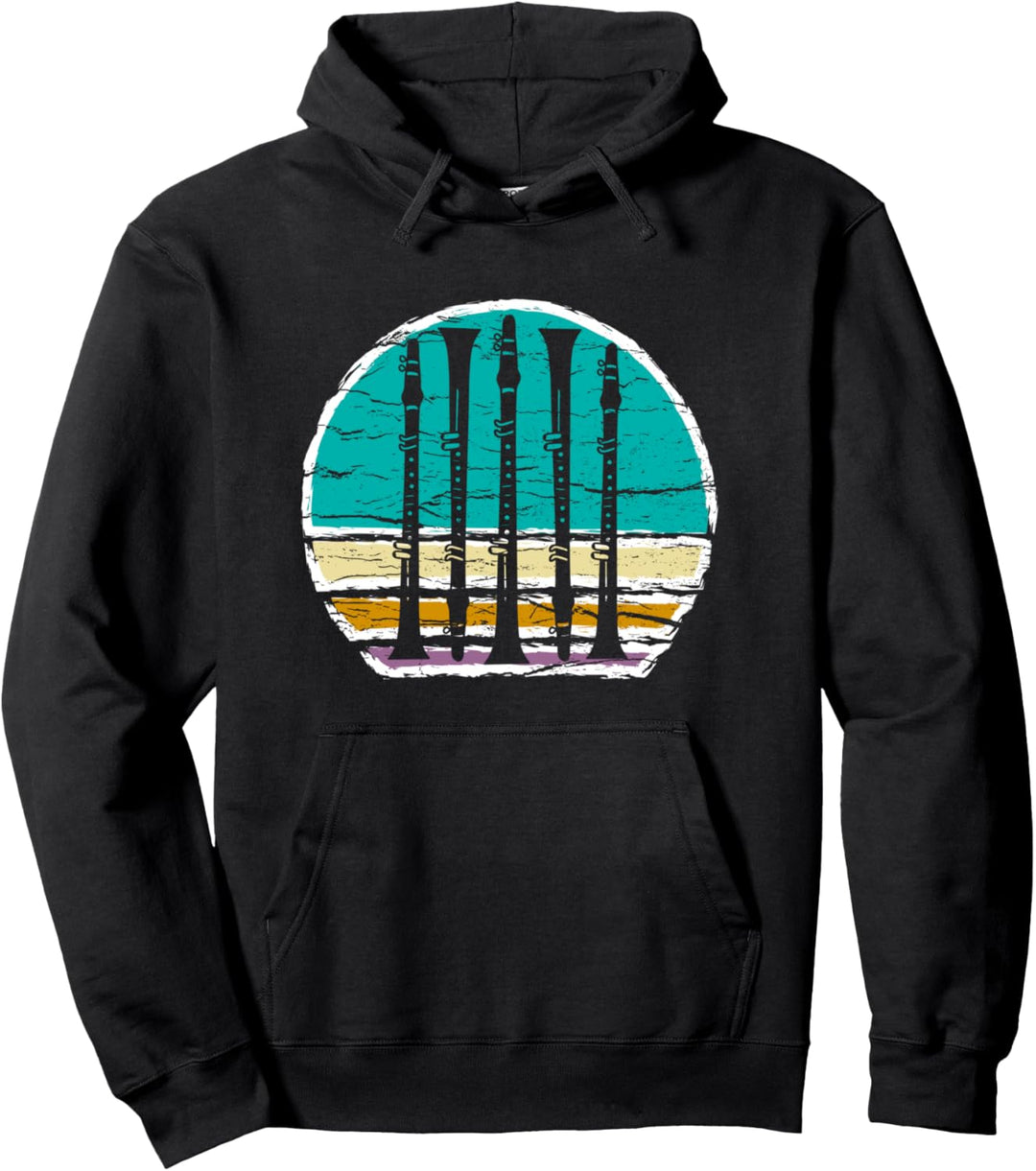 Retro Klarinettist Blasmusik Orchester - Vintage Klarinette Pullover Hoodie