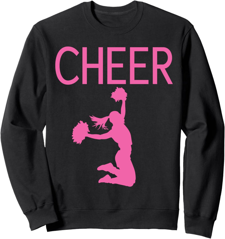 Cheerleading With Pink Cheerleader Sweatshirt